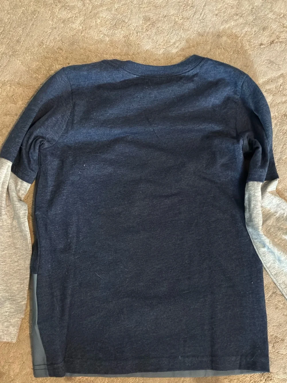 Carter's Navy, Gray & Orange Ship Graphic Long-Sleeve Tee